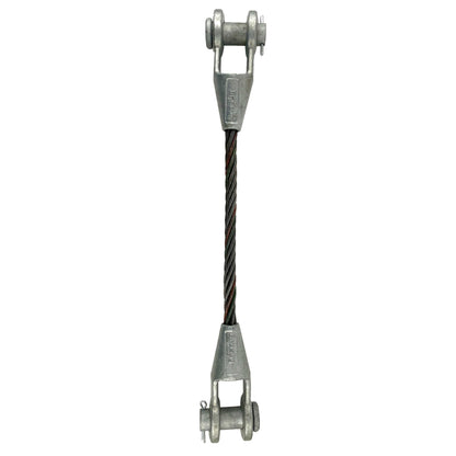 1 inch x 4 foot Open and Open Spelter Socket Wire Rope Sling image 1 of 3