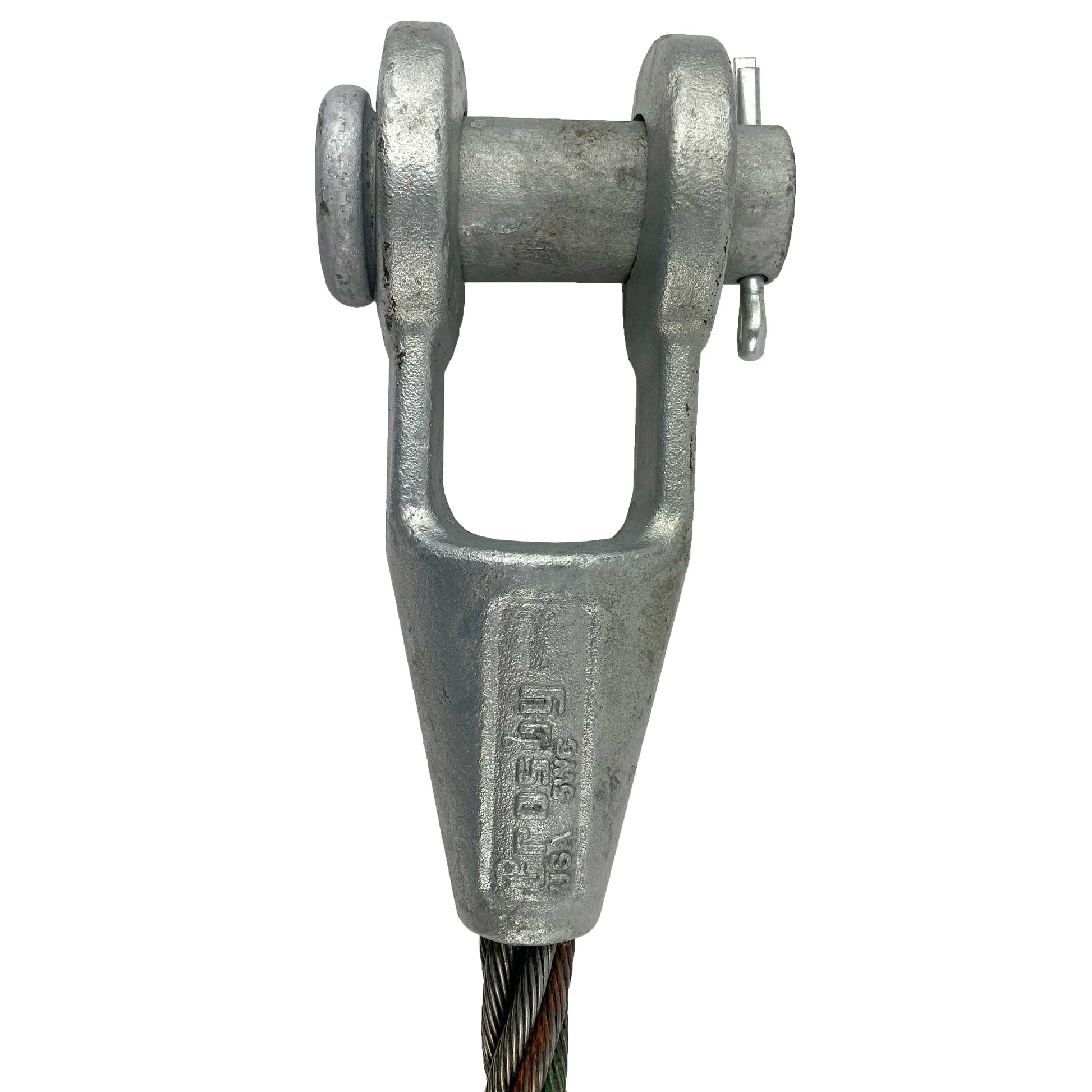 1 inch x 4 foot Open and Open Spelter Socket Wire Rope Sling image 2 of 3