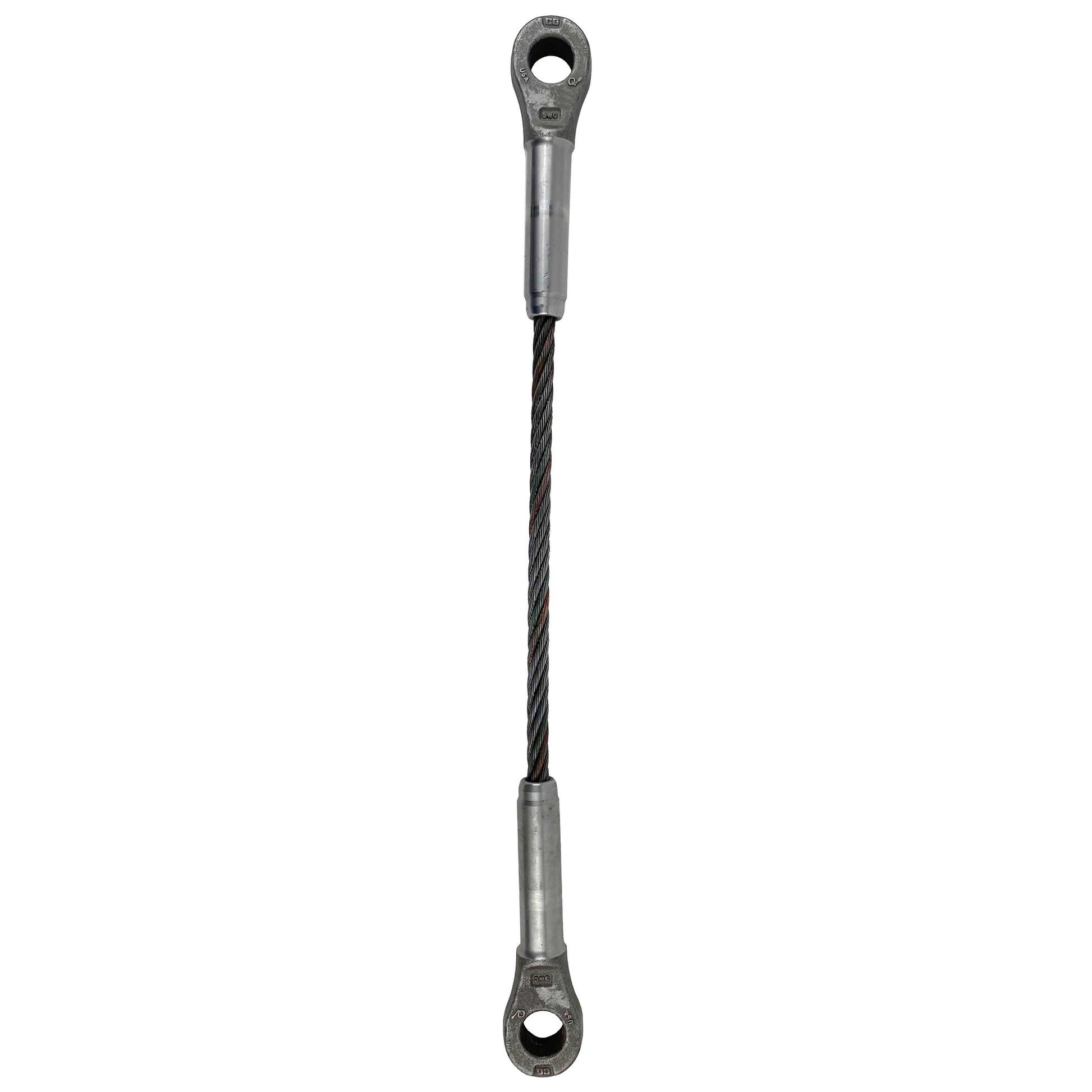 78 inch x 6 foot Closed and Closed Swage Socket Wire Rope Sling image 1 of 4