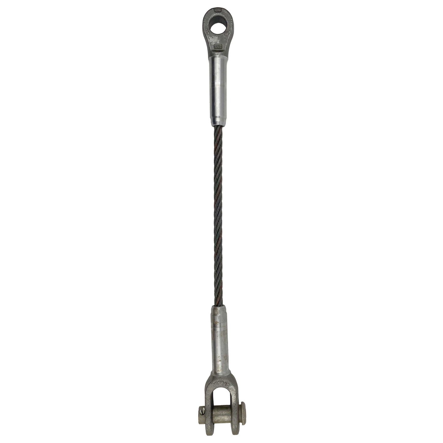 14 inch x 3 foot Open and Closed Swage Socket Wire Rope Sling image 1 of 5
