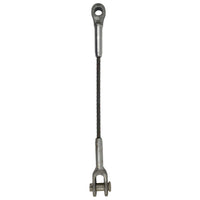 1 inch x 10 foot Open and Closed Swage Socket Wire Rope Sling image 1 of 5