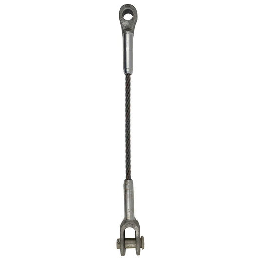 1 inch x 10 foot Open and Closed Swage Socket Wire Rope Sling image 1 of 5