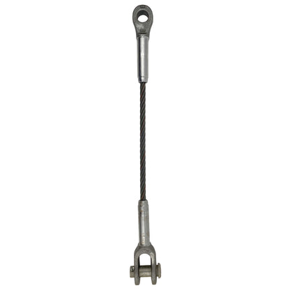 1 inch x 12 foot Open and Closed Swage Socket Wire Rope Sling image 1 of 5