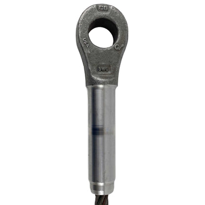1 inch x 16 foot Open and Closed Swage Socket Wire Rope Sling image 2 of 5