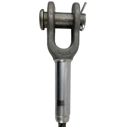 1 inch x 10 foot Open and Closed Swage Socket Wire Rope Sling image 4 of 5