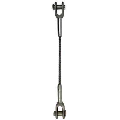 118 inch x 8 foot Open and Open Swage Socket Wire Rope Sling image 1 of 3