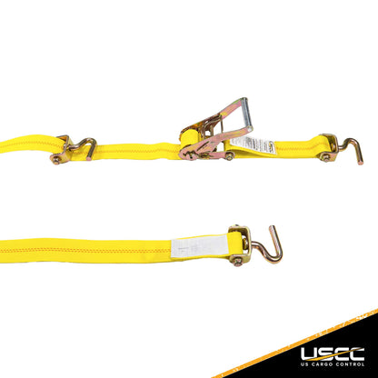 Wheel Strap w 3 Swivel J Hooks with 90 degree hook angle & Ratchet image 4 of 9