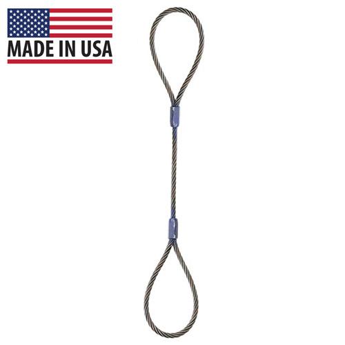 Wire Rope Sling Single Leg 58 inch x 20 foot Domestic image 2 of 2
