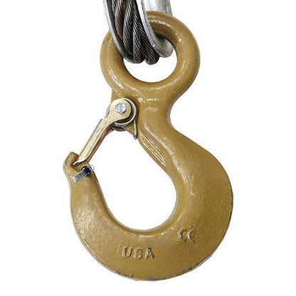 Wire Rope Sling 2 Leg Bridle w Eye Hooks 58 inch x 16 foot Domestic image 3 of 6
