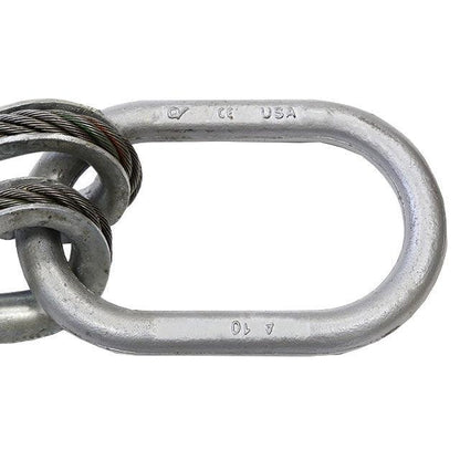Wire Rope Sling 4 Leg Bridle w Eye Hooks 38 inch x 16 foot Domestic image 2 of 6