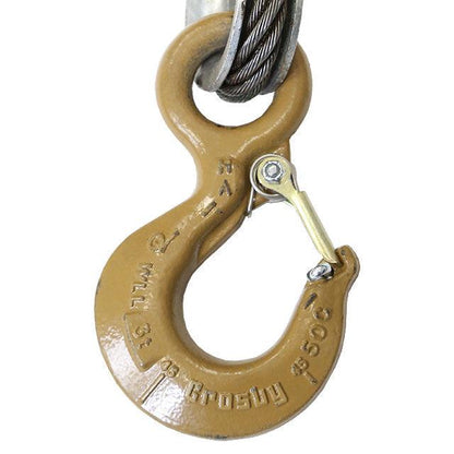 Wire Rope Sling 4 Leg Bridle w Eye Hooks 38 inch x 14 foot Domestic image 5 of 6