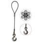 Wire Rope Sling Single Leg Eye and Eye Hook 58 inch x 3 foot image 1 of 2