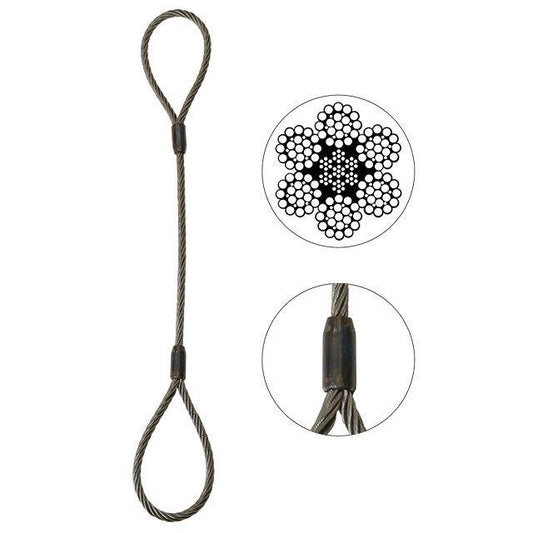 Wire Rope Sling Single Leg 38 inch x 3 foot image 1 of 2