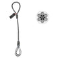 Wire Rope Sling Single Leg Eye and Thimble 58 inch x 20 foot image 1 of 2