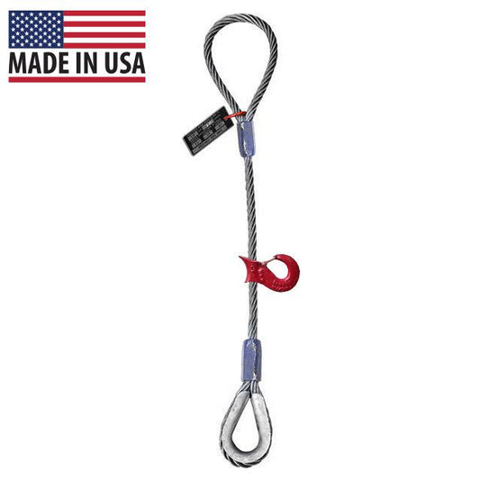 Wire Rope Sling Sliding Choker 1 inch x 5 foot Domestic image 2 of 2