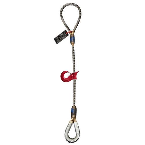 Wire Rope Sling Sliding Choker 58 inch x 5 foot Style A wThimble image 2 of 2