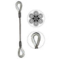 Wire Rope Sling Single Leg Thimble and Thimble 12 inch x 14 foot image 1 of 2